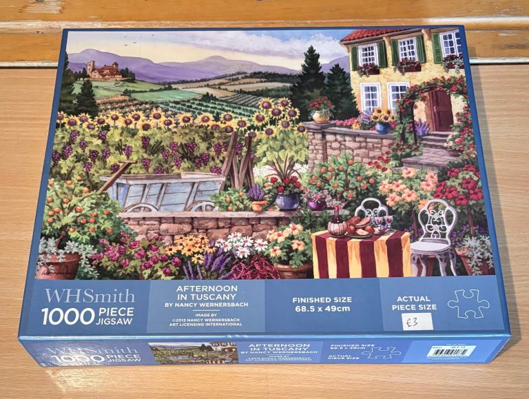 WH Smith 1000 piece jigsaw | Afternoon In Tuscany