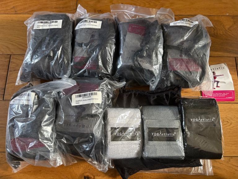 New Joblot of 7 - resistance band sets