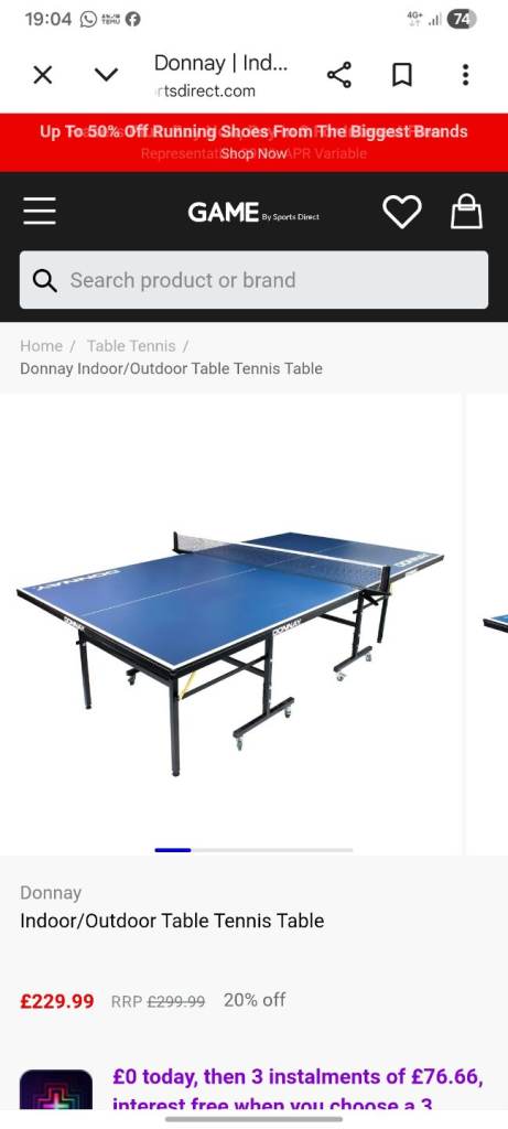 DONNAY Table tennis table 