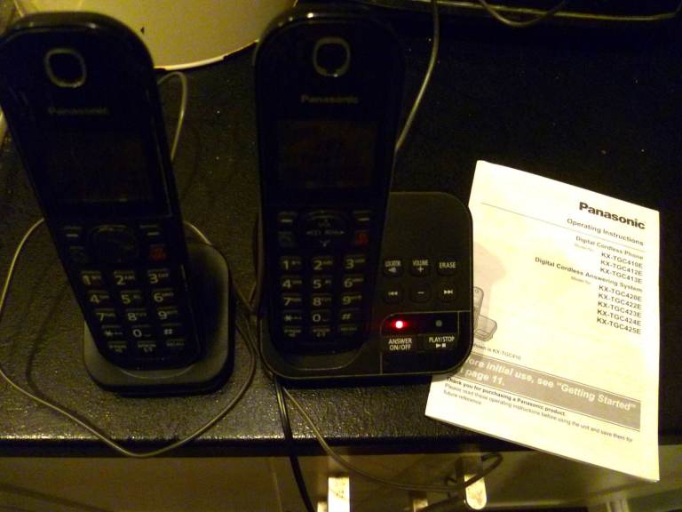Panasonic KX-TGC420E Cordless Home Phone Twin Set 
