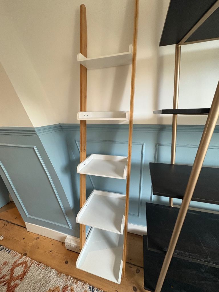 2x leaning shelves from Futon Company