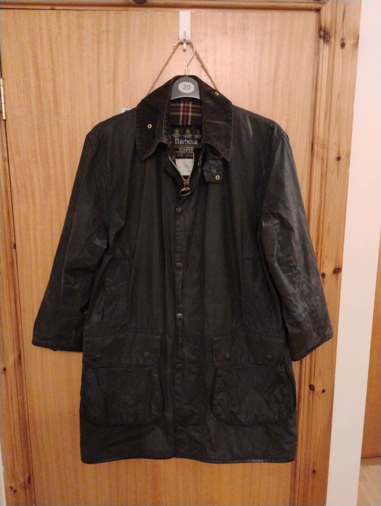 Barbour Border wax jacket C38/97cm Small