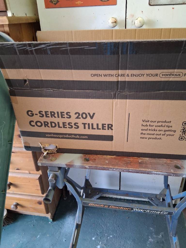 VonHaus G-Series 20V Cordless Tiller – Brand New in Box
