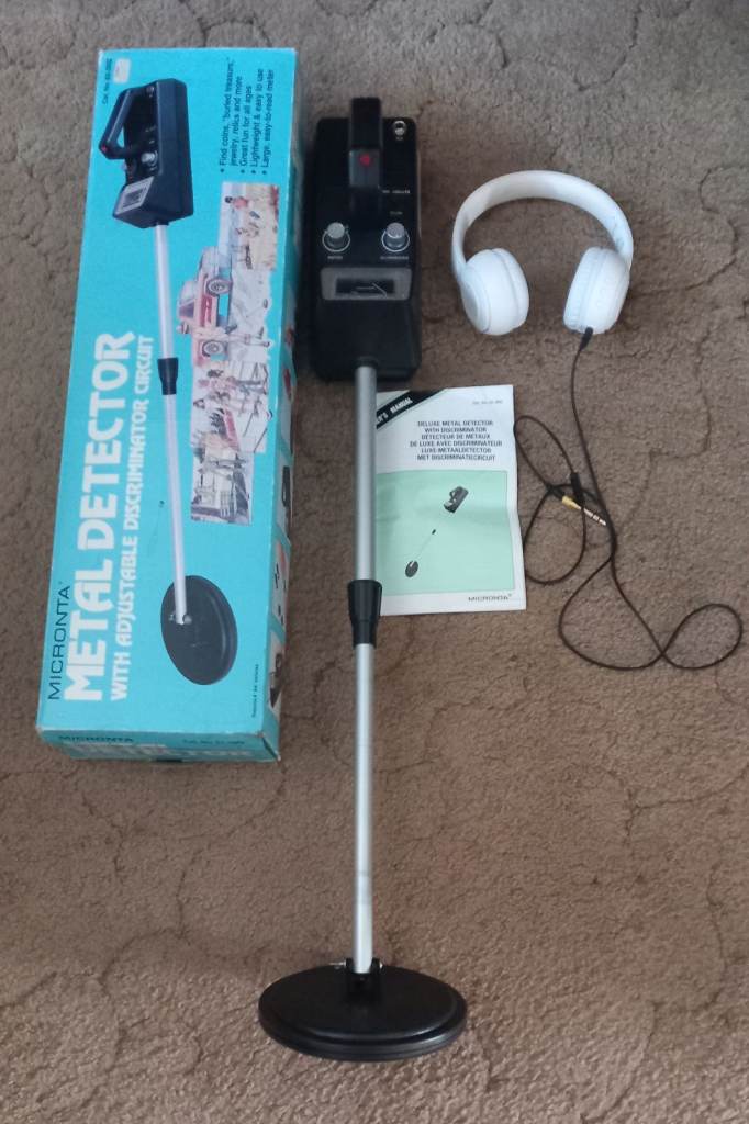 MICRONTA 4001 METAL DETECTOR WITH INSTRUCTIONS IN ORIGINAL BOX WITH ...