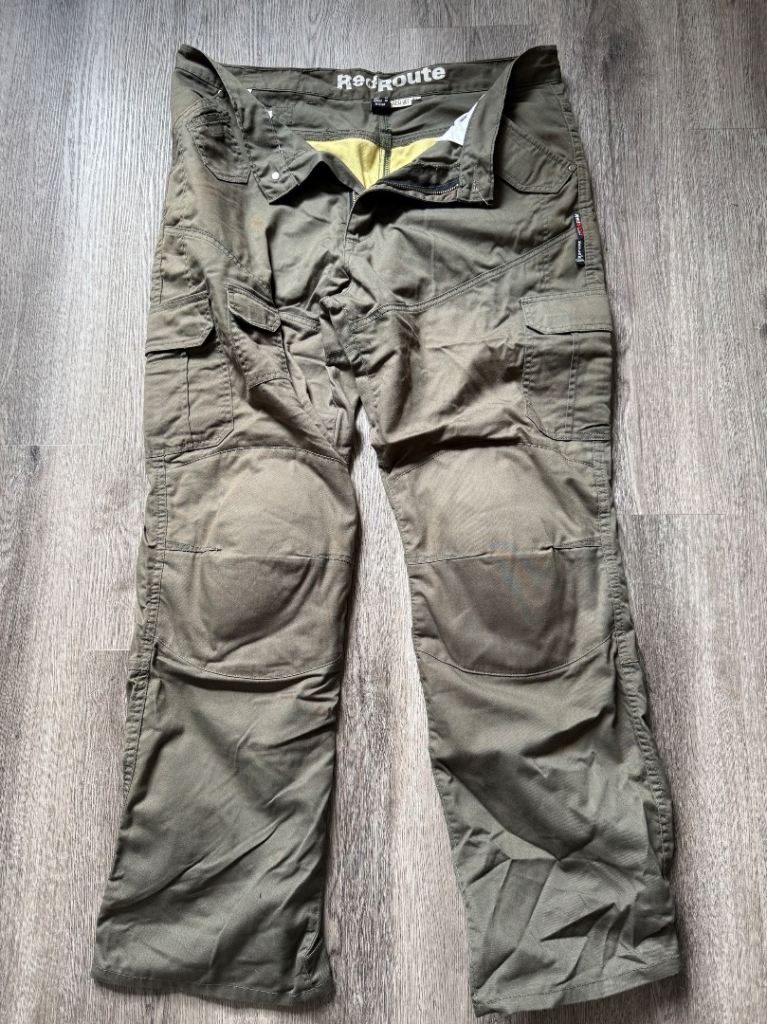 Red route motorcycle jeans size 38
