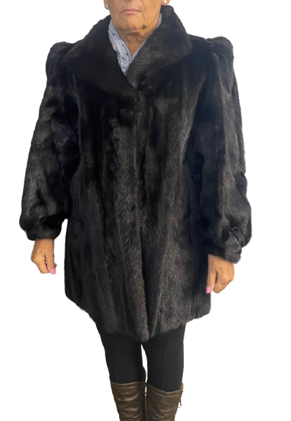 Mink Coat Black Sable. Excellent condition