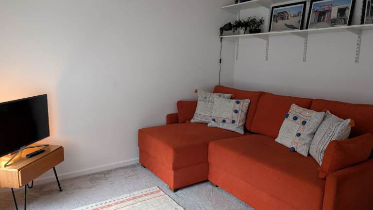 Sofa bed- king size (hardly used) 