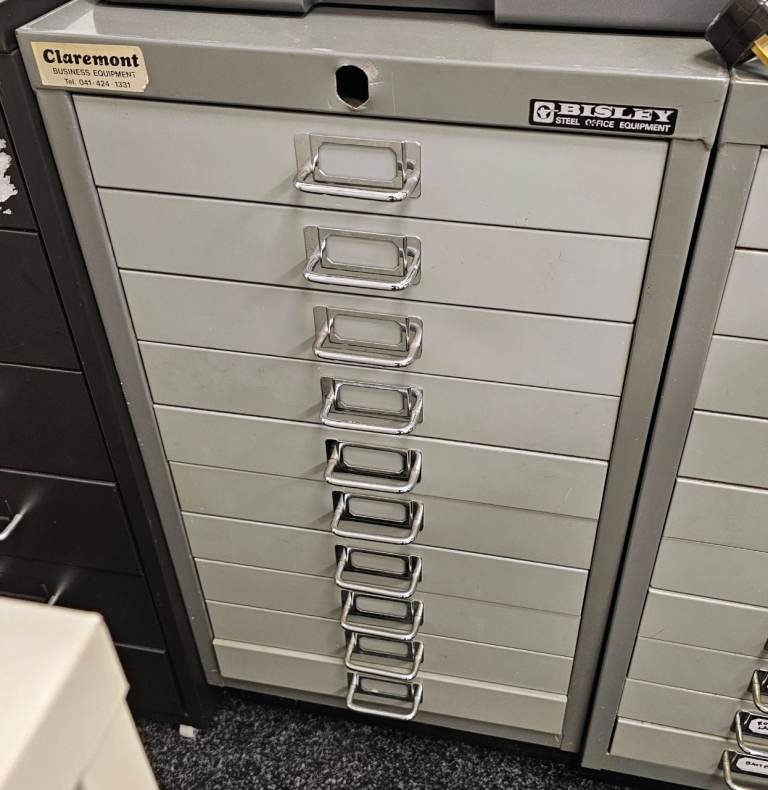 image for Bisley A4 10-drawer metal filing cabinet