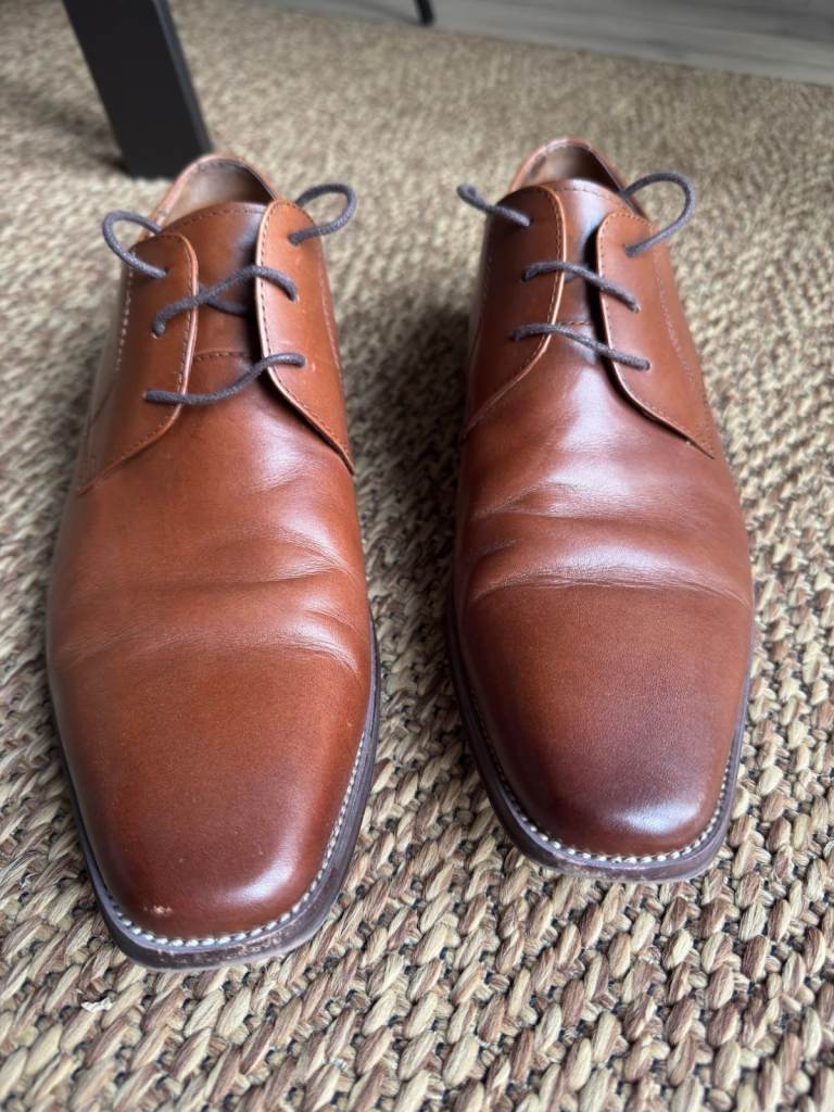 Brown Derby Lace-Up Shoes, size UK 9 / EU 43 (Top condition)