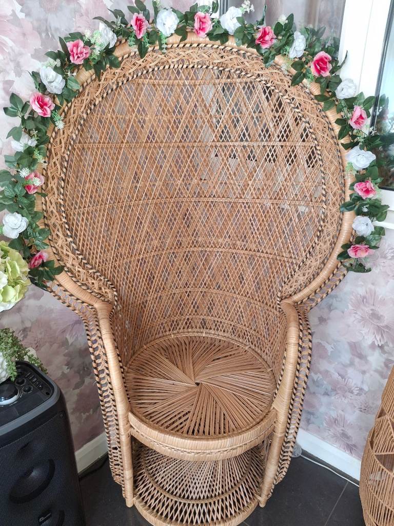 Beautiful peacock chair