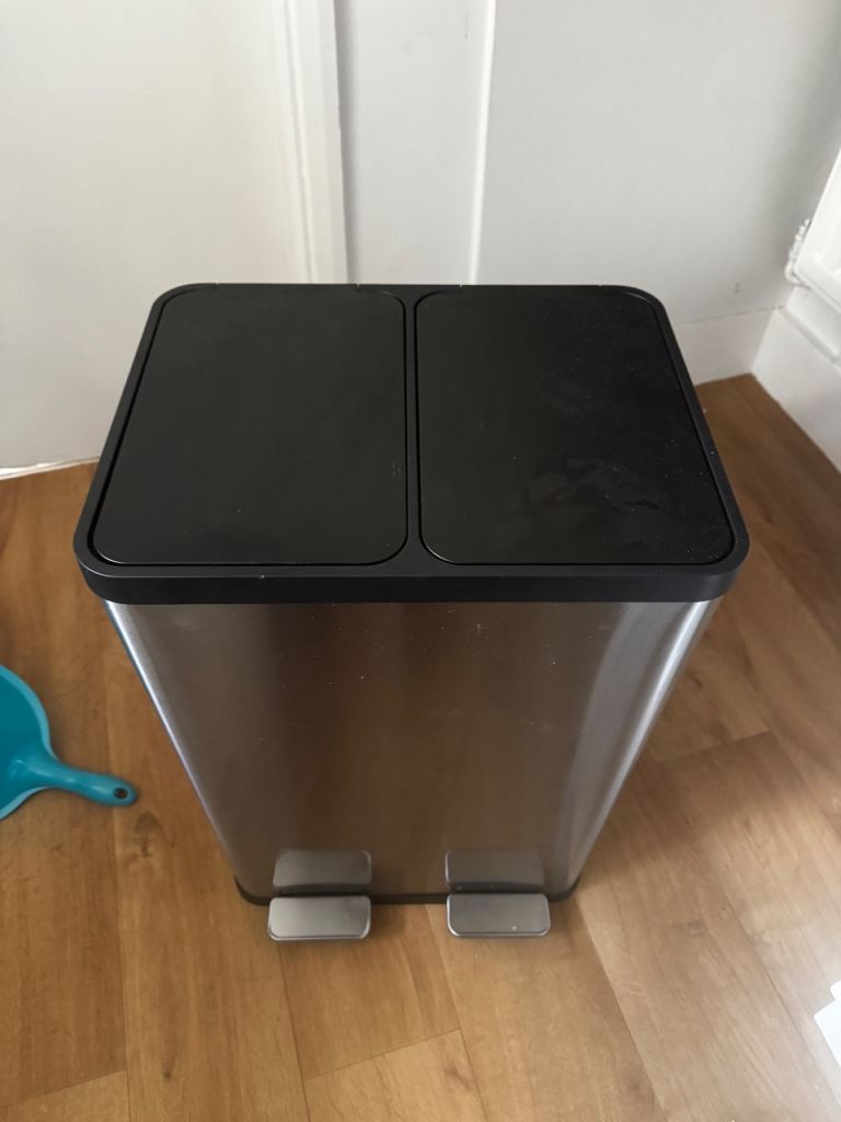 Dual Compartment Bin - Ideal for Recycling & Waste