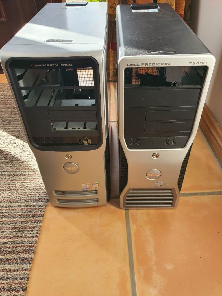 Pair of Dell PC Tower Cases (Precision T3400 & Dimension 9150)
