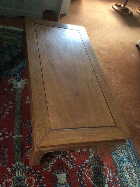 BEAUTIFUL VINTAGE SOLID WOOD CHINESE COFFEE TABLE - 215x61xH41 CM