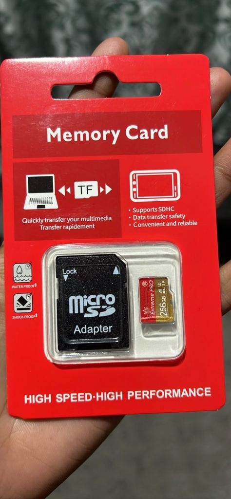 New 256GB Micro SD Memory Card with Adapter