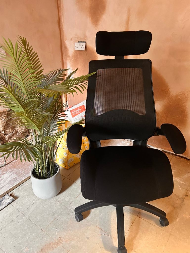 High back, ergonomic office chair