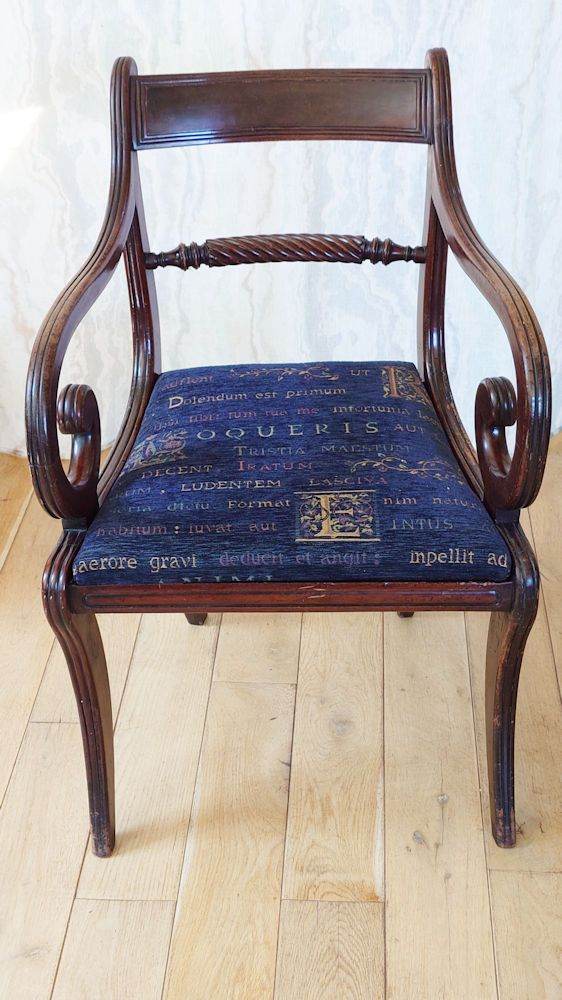 Two Regency Carvers/Desk Chairs