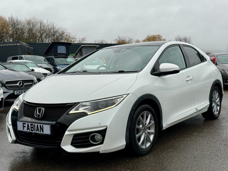 2015 Honda Civic 1.6 i-DTEC SR Euro 5 *Pearl White - Pan Roof - 60 MPG**