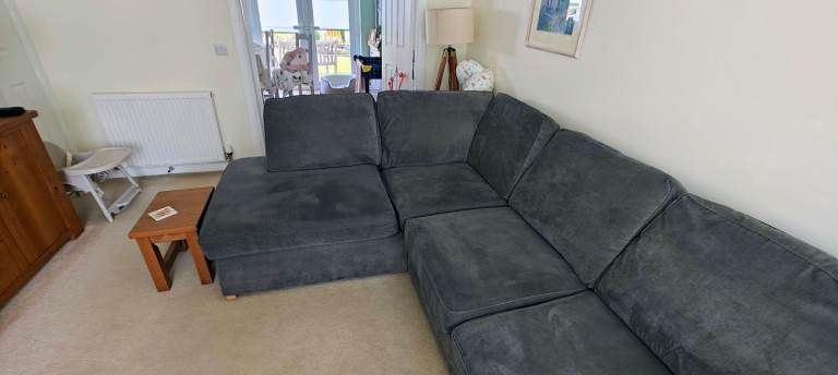 3 seater sofa plus armchair and footrest