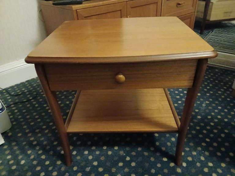 Teak mid century side table