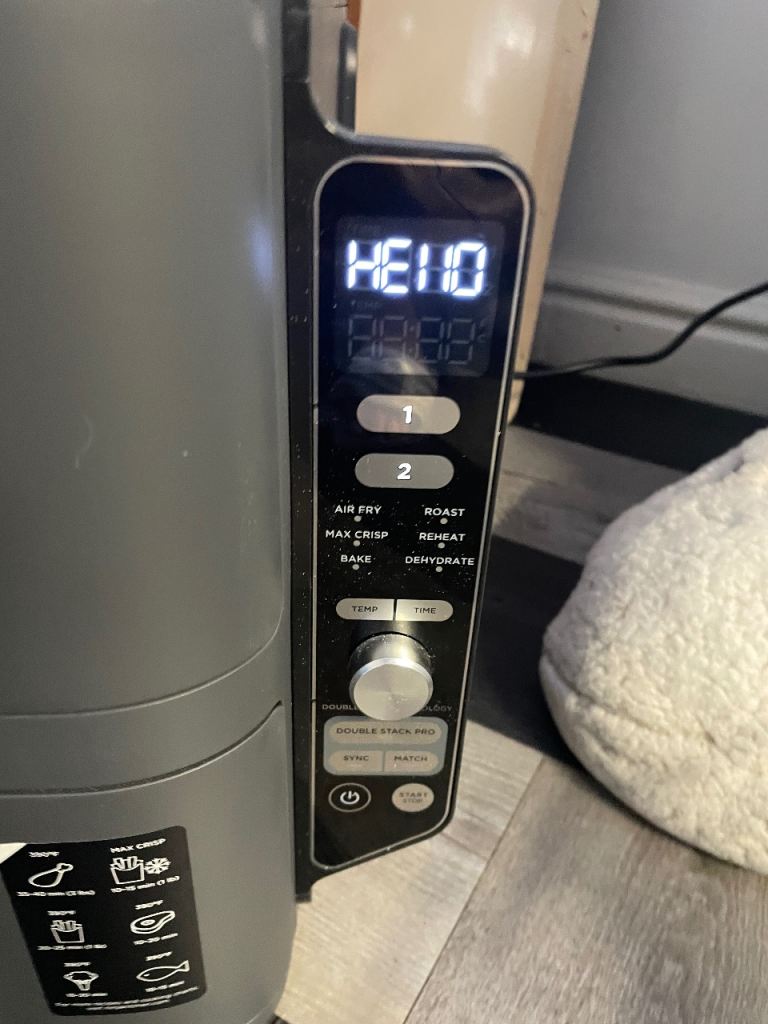 Double ninja air fryer like new 