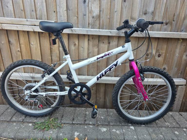 Huffy Kids Bike - White & Pink, 20 inch wheels