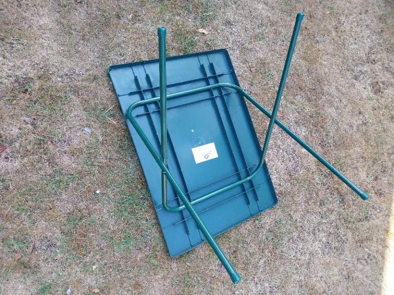 Green Folding Garden Table – Good Condition