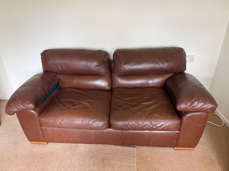 Marks and Spencer Leather 3 seater sofa
