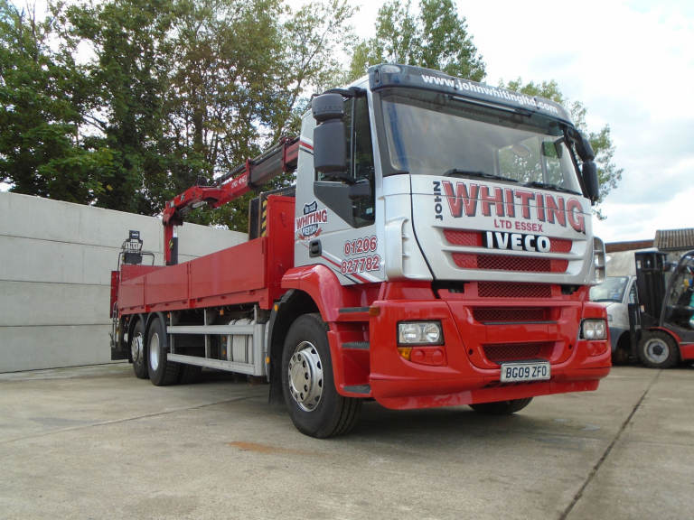 2009 Iveco Stralis 310 Cursor Euro 5,Rear Hiab w/Brick Grab,One Owner