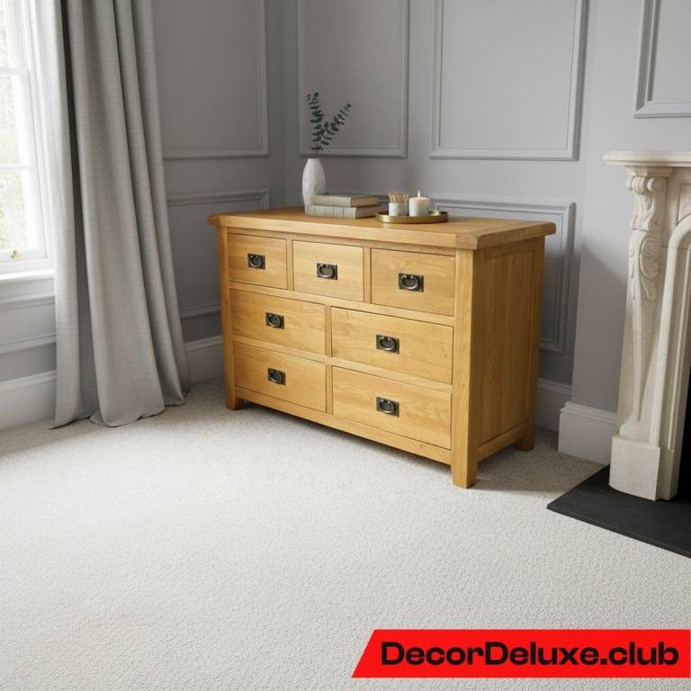 image for Solid Oak Double Chest of Drawers - Barker & Stonehouse - Delivery Available 005A