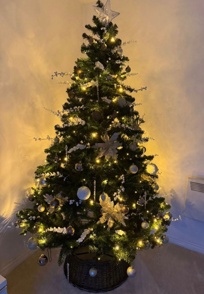 Dunelm 7ft Pre-lit Christmas Tree