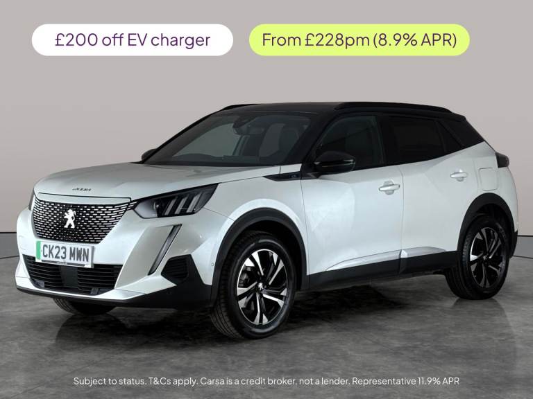 2023 Peugeot E-2008 50kWh GT SUV 5dr Electric Auto (7kW Charger) (136 ps) - ACTIVE LANE ASSIST  S...