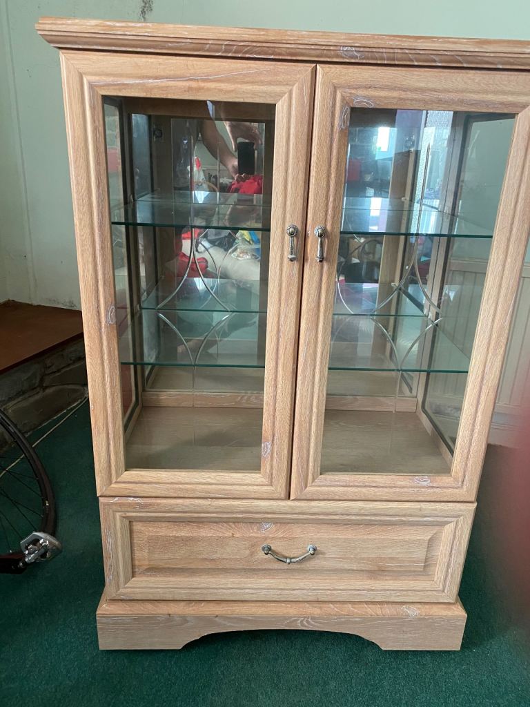 Limed  Oak effect  cabinet