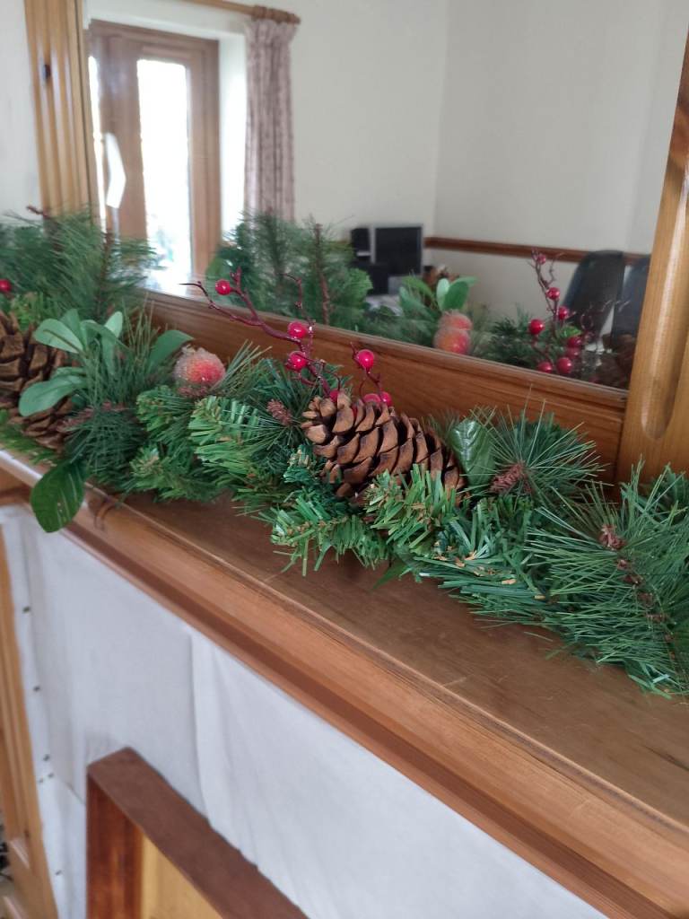 Christmas garlands x 2 (Sold as a pair or individually) £20 for both or £10 each.