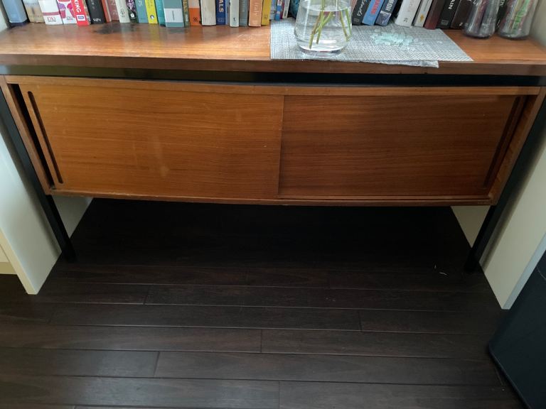 Free. Wooden Sideboard with Sliding Doors