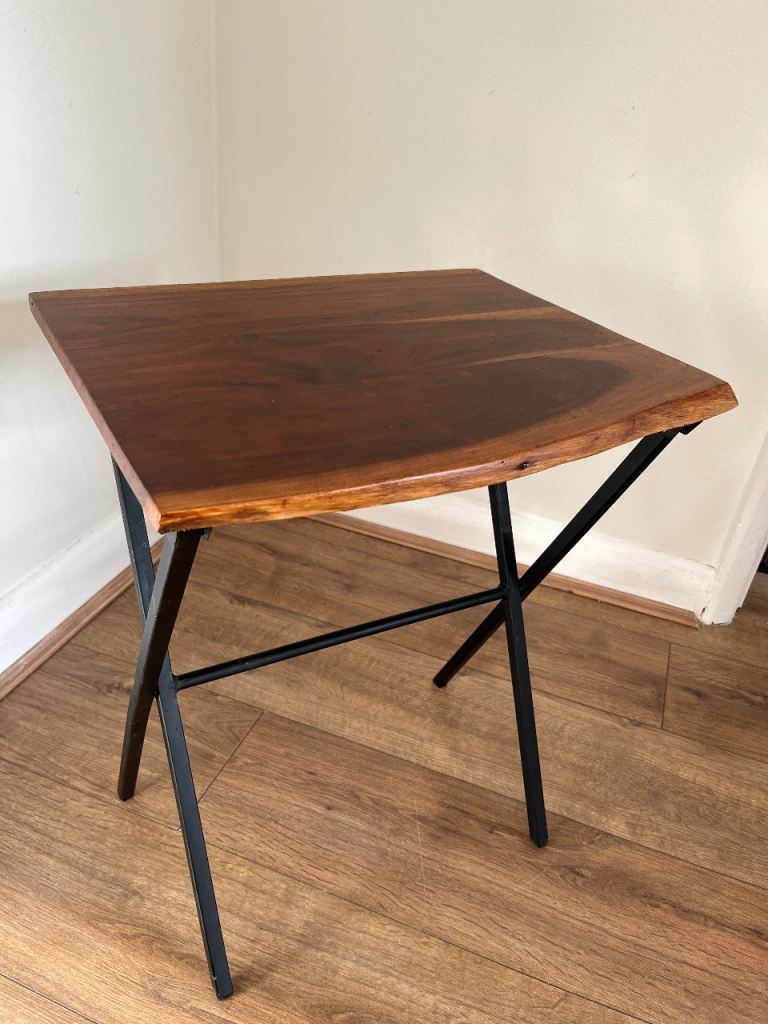 Folding Wooden Side Table – Good Condition