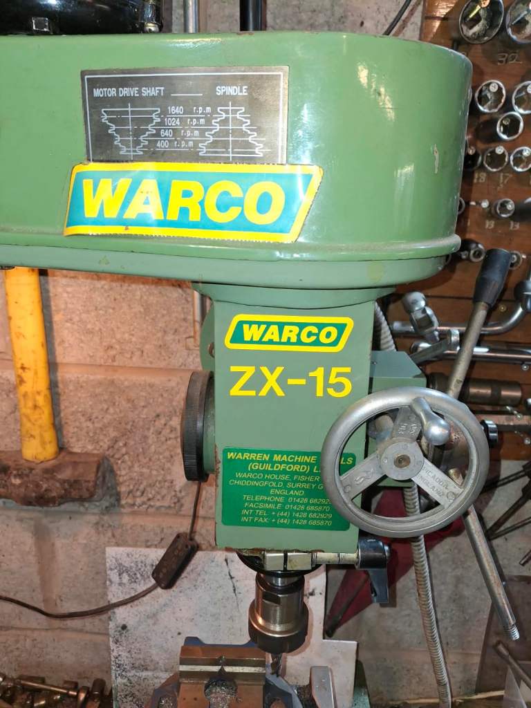 Warco very heavy bench milling machine 