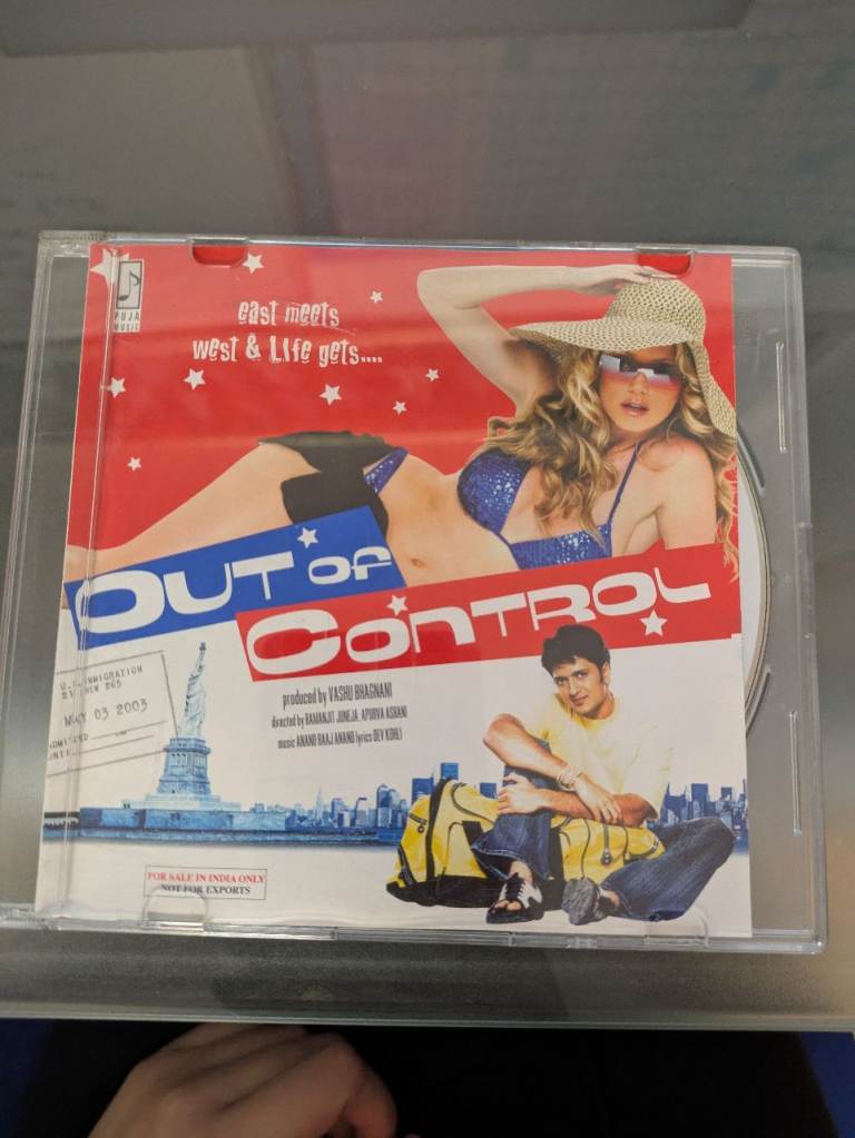  Out of Control Indian Asian Hindi 7 Bollywood Blockbuster Soundtrack Music CD ref 30