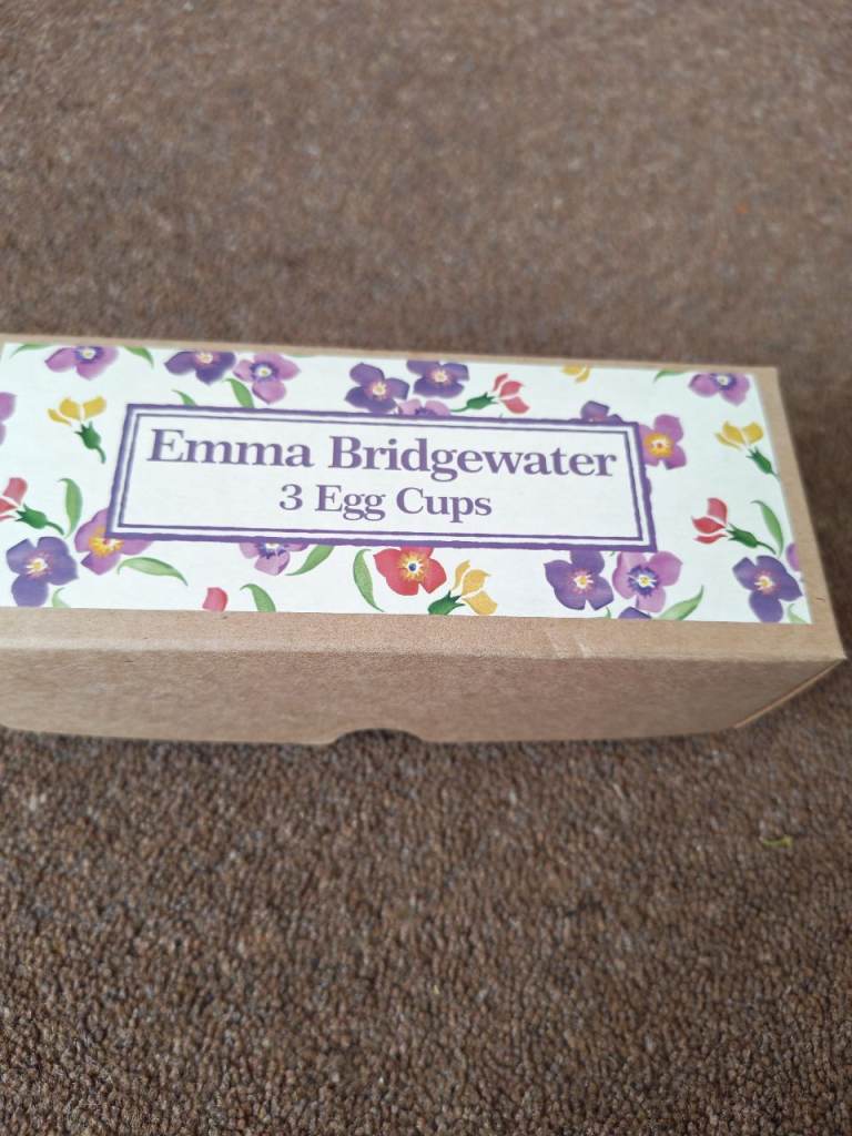 Emma Bridgewater 3 Egg Cups – Boxed,New