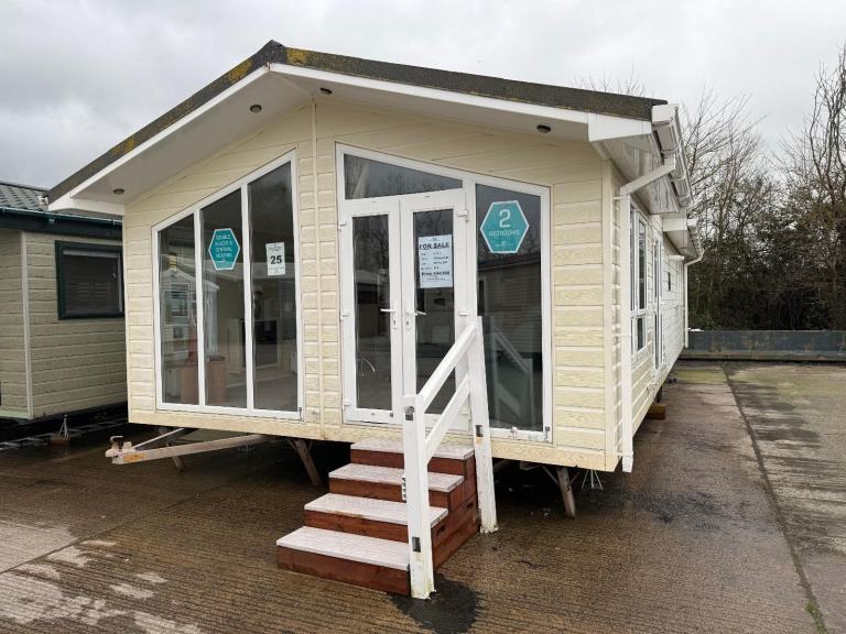 40x16 Twin Lodge with 2 Bedrooms - DG, CH, Bath - Offsite for Own Land