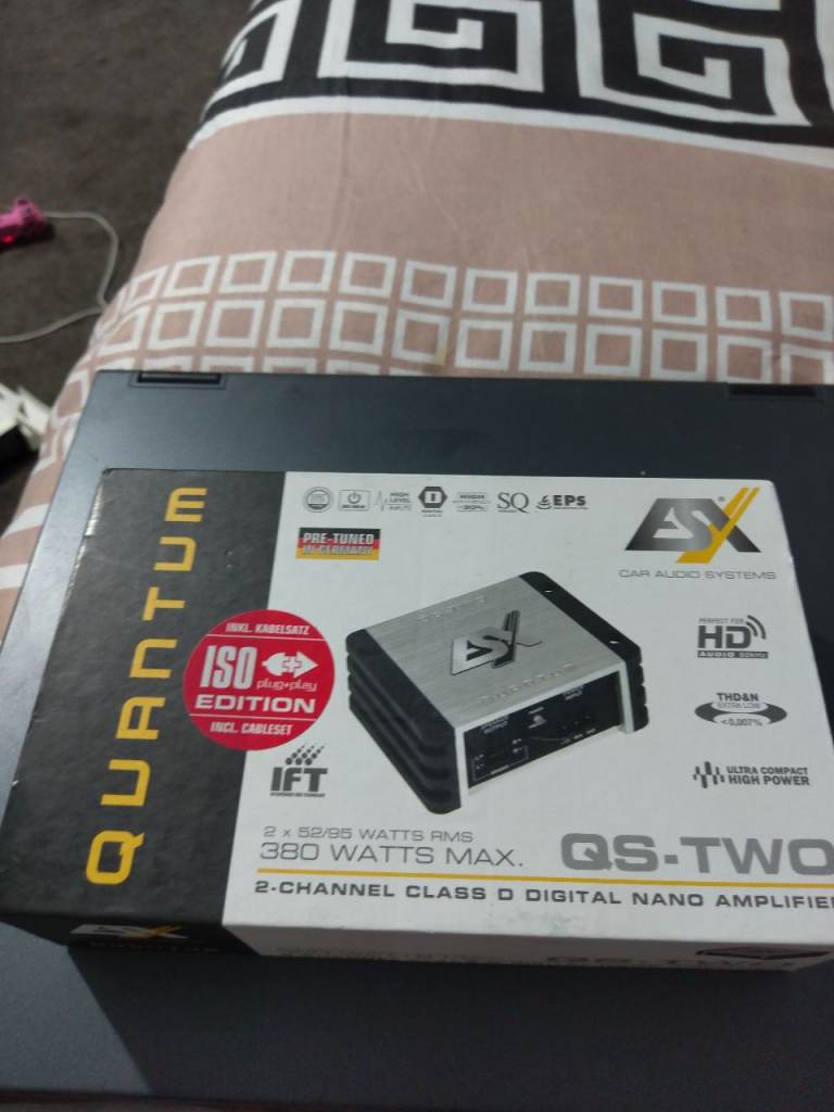 ESX QS-TWO Mini Car Dashboard Amplifier