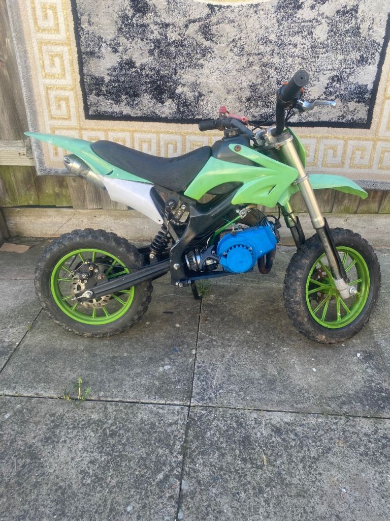 Mini Dirtbike big bore engine starts and rides 