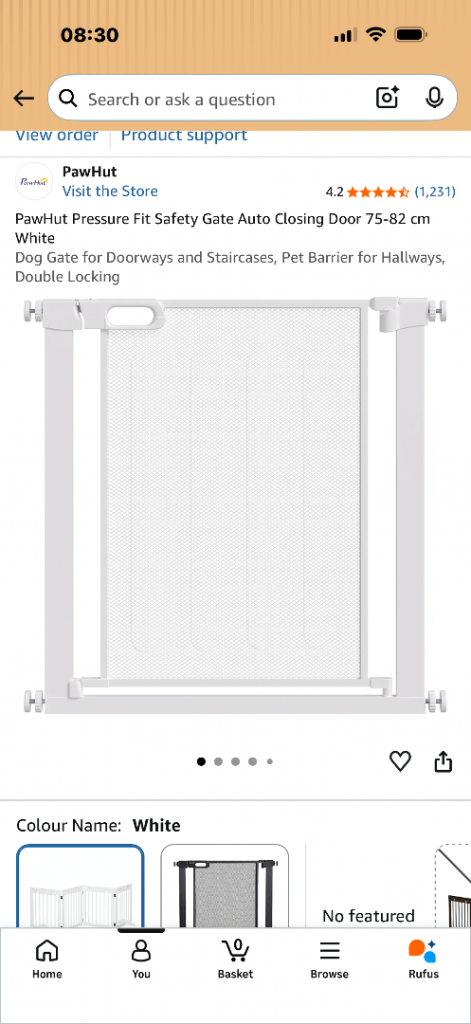 New pawhut pet gate