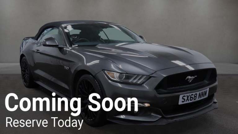 2019 Ford Mustang 5.0 V8 GT 2dr CONVERTIBLE PETROL Manual