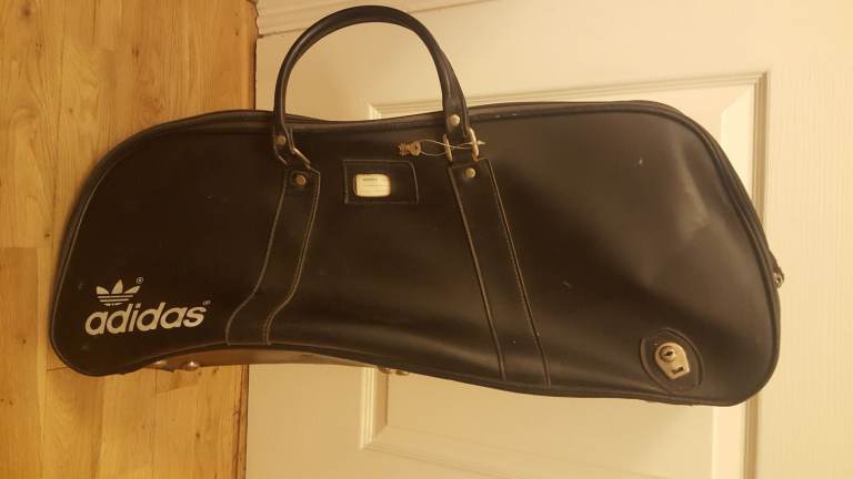 vintage 70's adidas peter black racket long bag slight damage