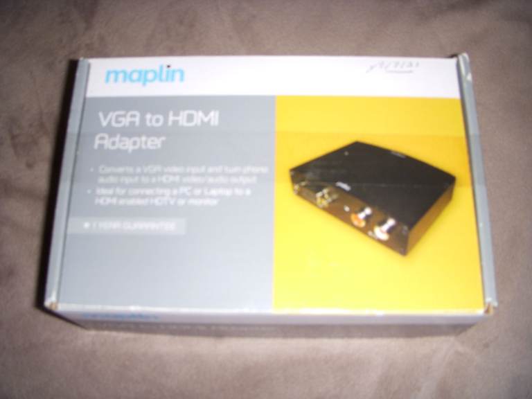 VGA to HDMI Adapter with power supply.