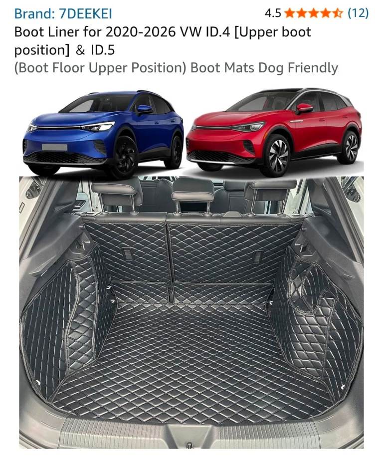 7Deekei Boot Liner for 2020-2026 VW ID.4