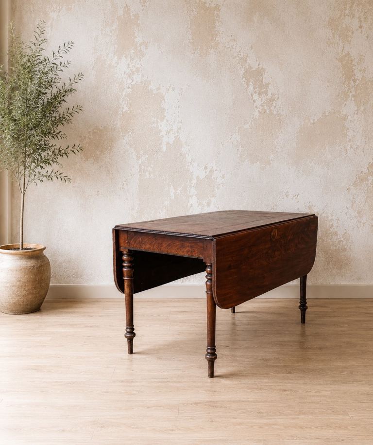 Victorian Mahogany Drop Leaf Pembroke Dining Table | Antique Gate Leg Side Table