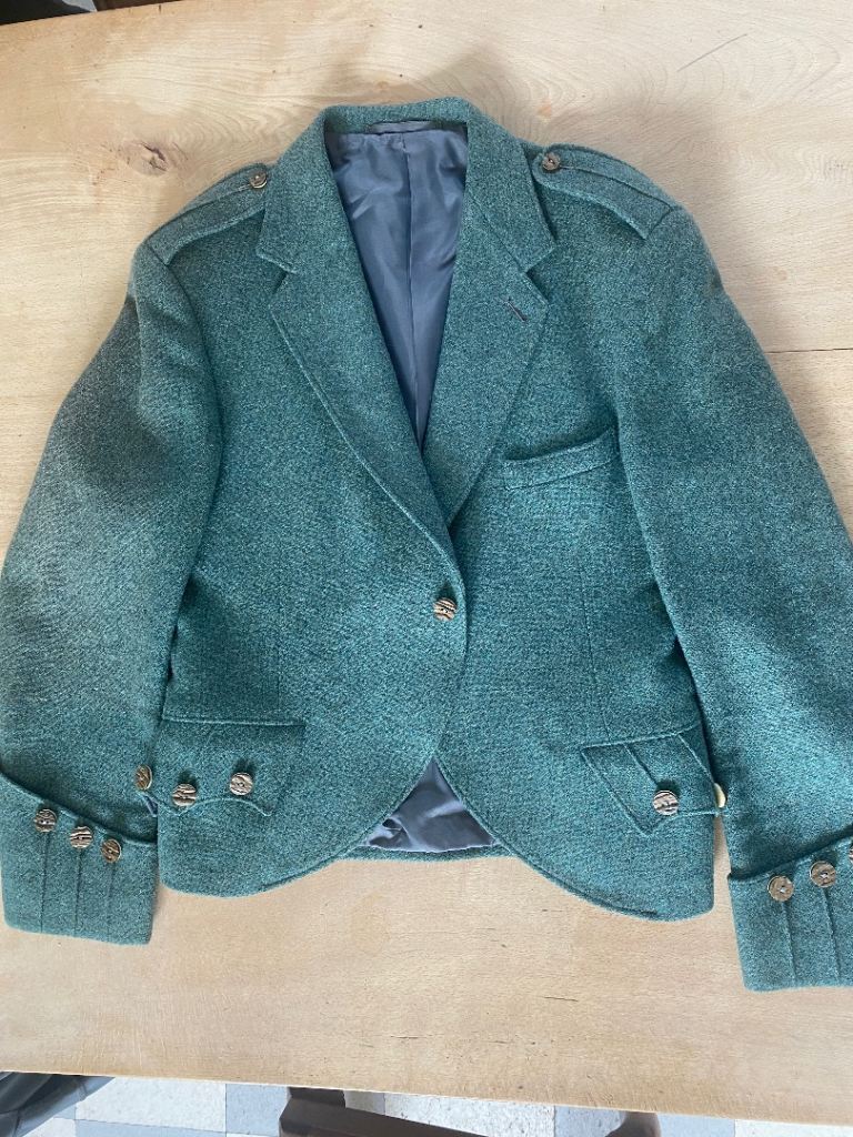 Tweed kilt jacket and waistcoat 40 chest