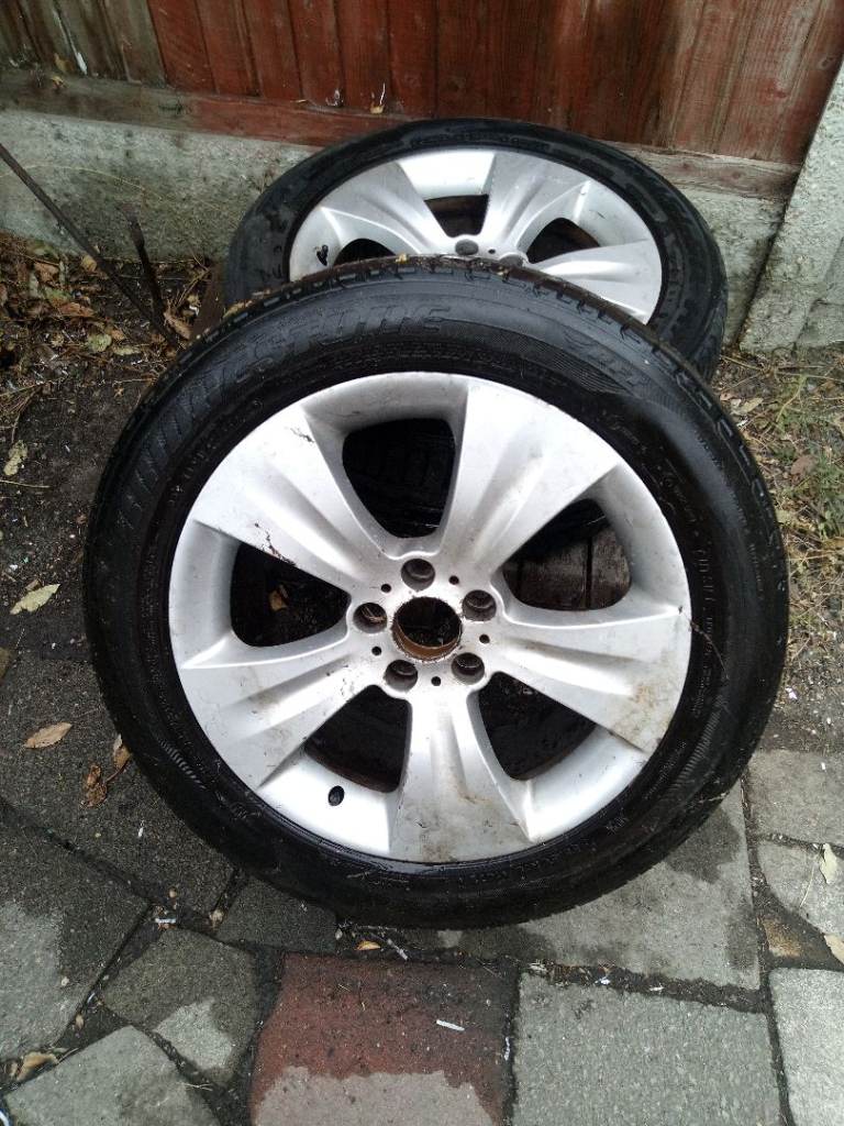 BMW Alloy wheels X5 E70  SILVER  size 9J x 19 255 50 R19 Front Back wheel chrome
