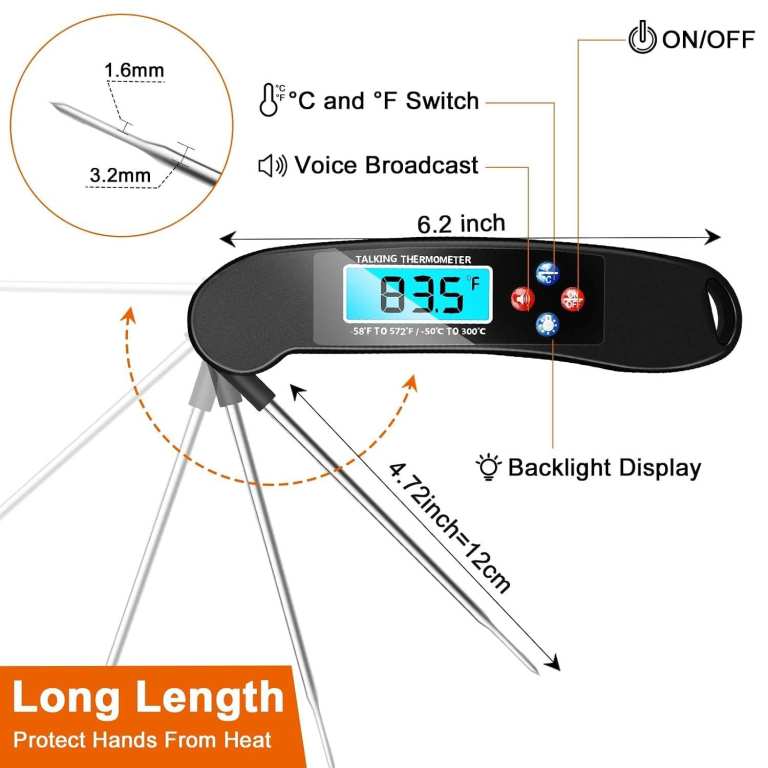 Digital Talking Food Thermometer – New (Selling at 50% OFF)